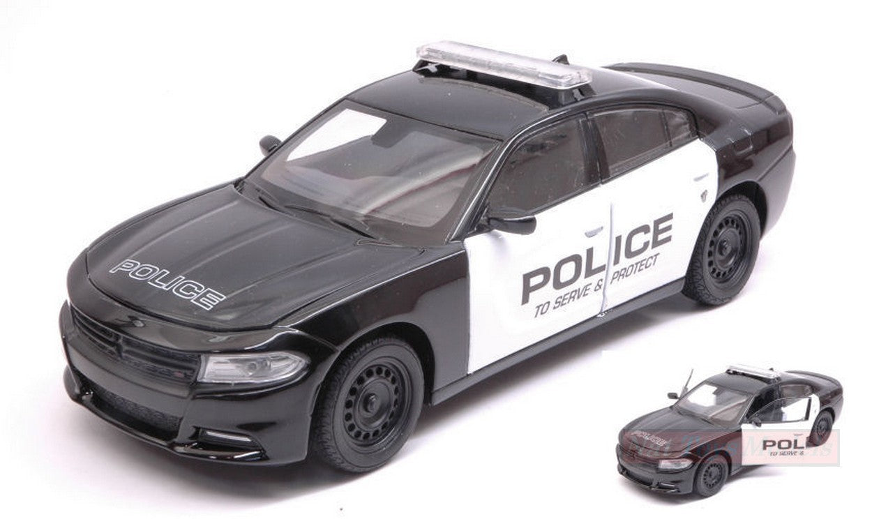 MODELE REDUIT COMPATIBLE AVEC DODGE CHARGER PURSUIT 2016 POLICE 1:24-27 WELLY WE24079POL