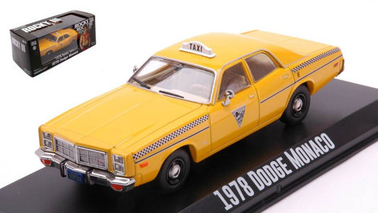 SCALE MODEL COMPATIBLE WITH DODGE MONACO 1978 CITY CAB CO.ROCKY III 1:43 GREENLIGHT GREEN86612