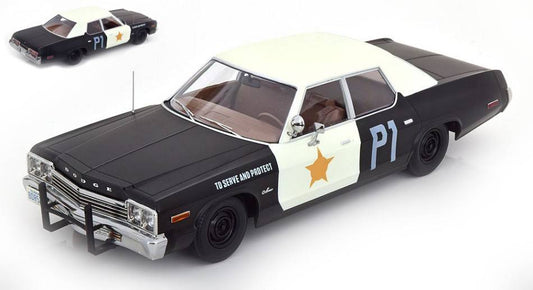 MODELLINO IN SCALA COMPATIBILE CON DODGE MONACO BLUESMOBILE LOOK A LIKE 1974 1:18 KK SCALE KKDC181127