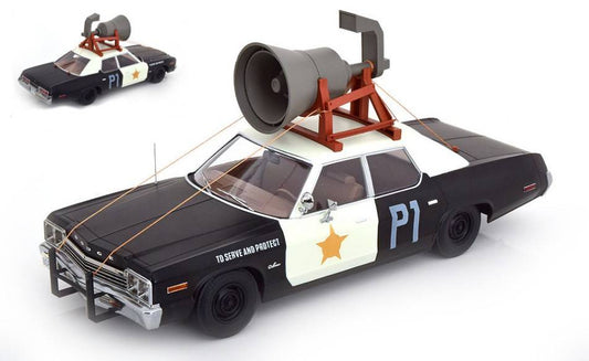 MODELLINO IN SCALA COMPATIBILE CON DODGE MONACO BLUESMOBILE LOOK A LIKE WITH SPEAKER 1974 1:18 KK SCALE KKDC181121