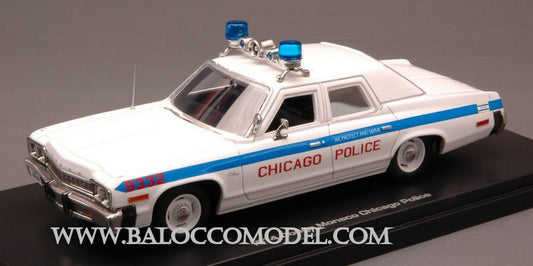 SCALE MODEL COMPATIBLE WITH DODGE MONACO CHICAGO POLICE 1974 1:43 AUTO WORLD AWR1142