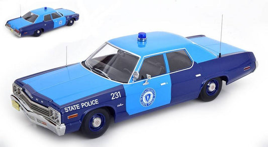 MODÈLE RÉDUIT COMPATIBLE AVEC DODGE MONACO MASSACHUSETTS STATE POLICE 1974 1:18 KK SCALE KKDC181154