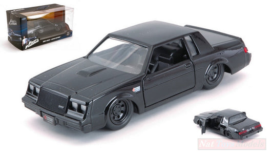 SCALE MODEL COMPATIBLE WITH DOM'S BUICK GRAND NATIONAL FAST &amp; FURIOUS BLACK 1:32 JADA TOYS JADA99523