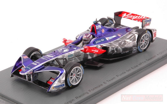 SCALE MODEL COMPATIBLE WITH DS VIRGIN N.36 PUNTA DEL ESTE FORMULA E (2017-2018) A.LYNN 1:43 SPARK MODEL S5937