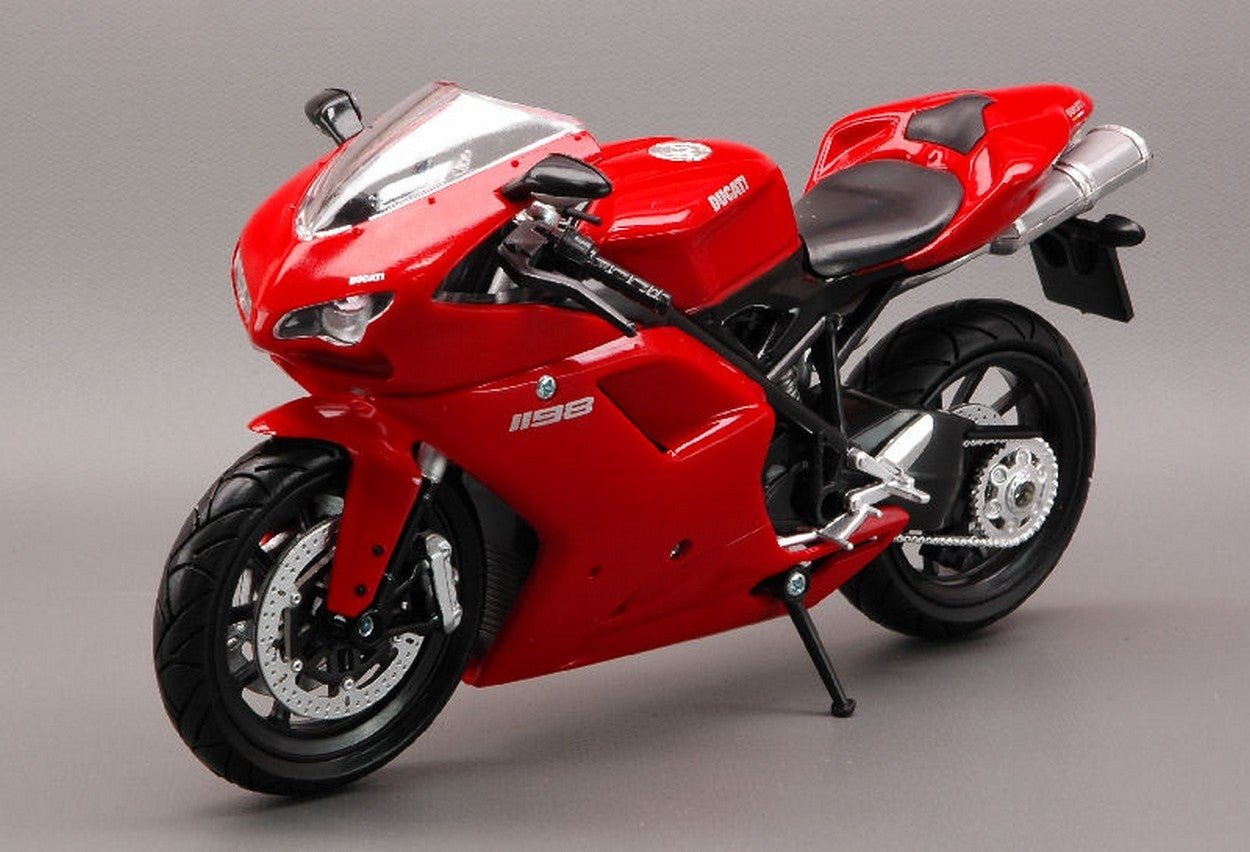 SCALE MODEL COMPATIBLE WITH DUCATI 1198 RED 1:12 NEW RAY NY57143R