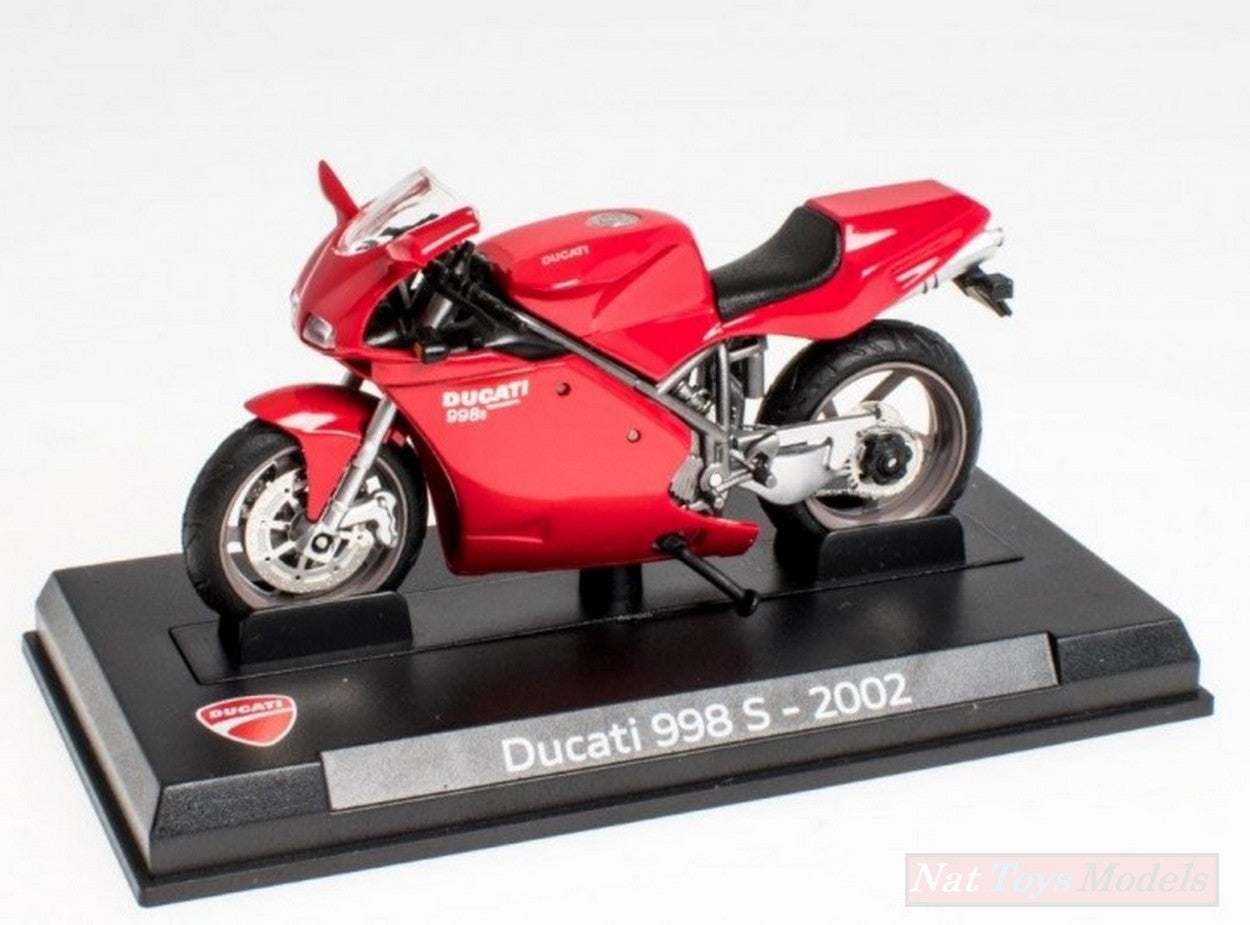 SCALE MODEL COMPATIBLE WITH DUCATI 998S 136 HP 2002 1:24 EDITORIAL ATLAHDUC001