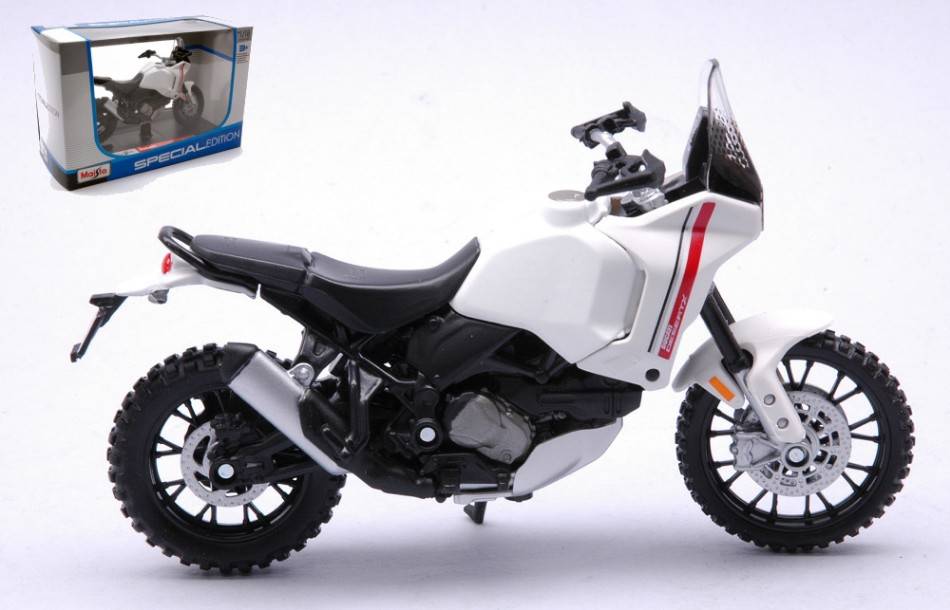 SCALE MODEL COMPATIBLE WITH DUCATI DESERTX WHITE 1:18 MAISTO MI22989