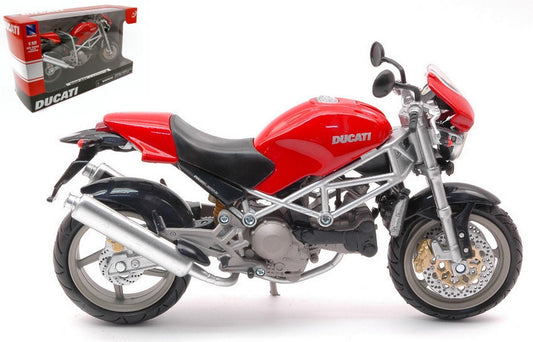 SCALE MODEL COMPATIBLE WITH DUCATI MONSTER S4 RED 1:12 NEW RAY NY43693MON