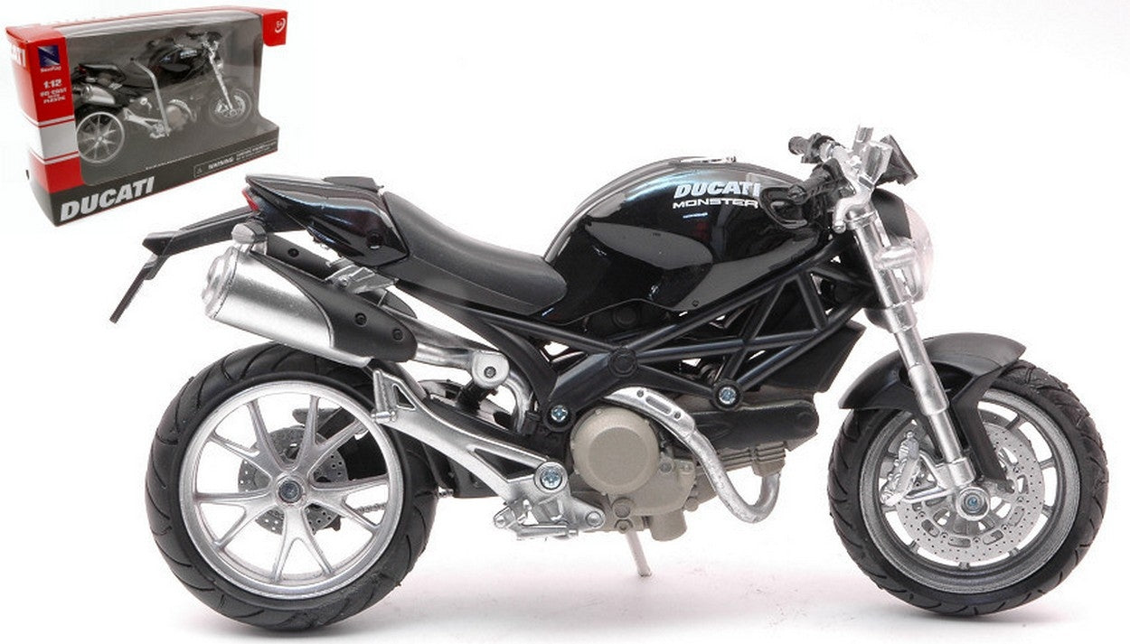 MODELE REDUIT COMPATIBLE AVEC DUCATI NEW MONSTER 1100 NOIR 1:12 NEW RAY NY44023BK