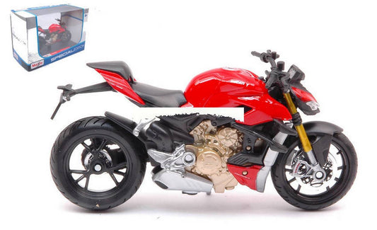 SCALE MODEL COMPATIBLE WITH DUCATI SUPER NAKED V4 S 2020 RED 1:18 MAISTO MI20075