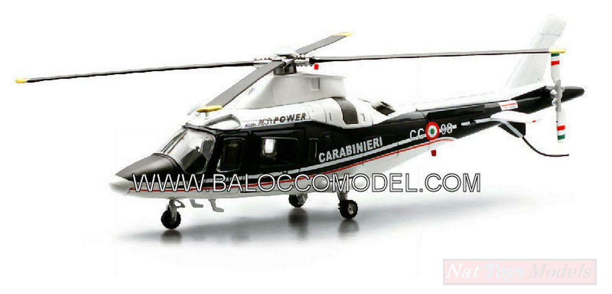 SCALE MODEL COMPATIBLE WITH AGUSTA AW 109 CARABINIERI HELICOPTER 1:43 NEW RAY NY25183