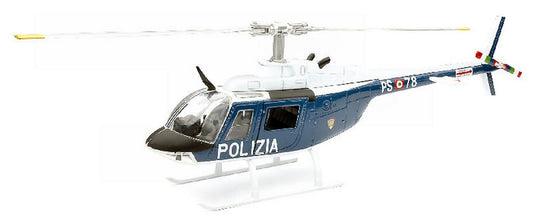 MODELLINO IN SCALA COMPATIBILE CON ELICOTTERO AGUSTA BELL 206 POLIZIA 1:43 NEW RAY NY25743