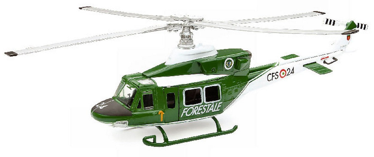 MODELLINO IN SCALA COMPATIBILE CON ELICOTTERO AGUSTA BELL AB412 CORPO FORESTALE 1:48 NEW RAY NY25763