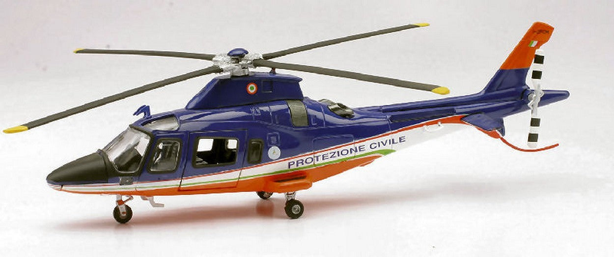 SCALE MODEL COMPATIBLE WITH AGUSTA WESTLAND AW109 CIVIL PROTECTION HELICOPTER 1:43 NEW RAY NY25543