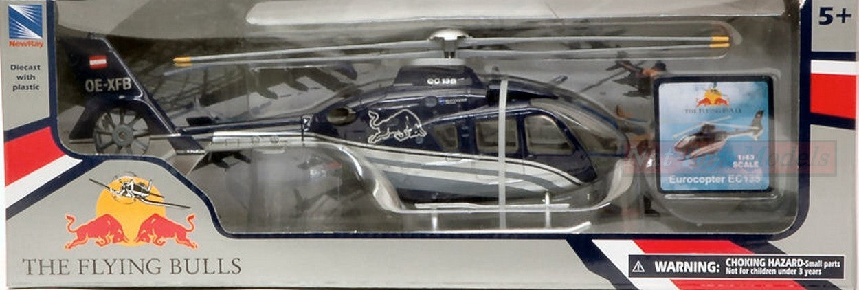 SCALE MODEL COMPATIBLE WITH EUROCOPTER EC135 HELICOPTER 1:43 NEW RAY NY26153