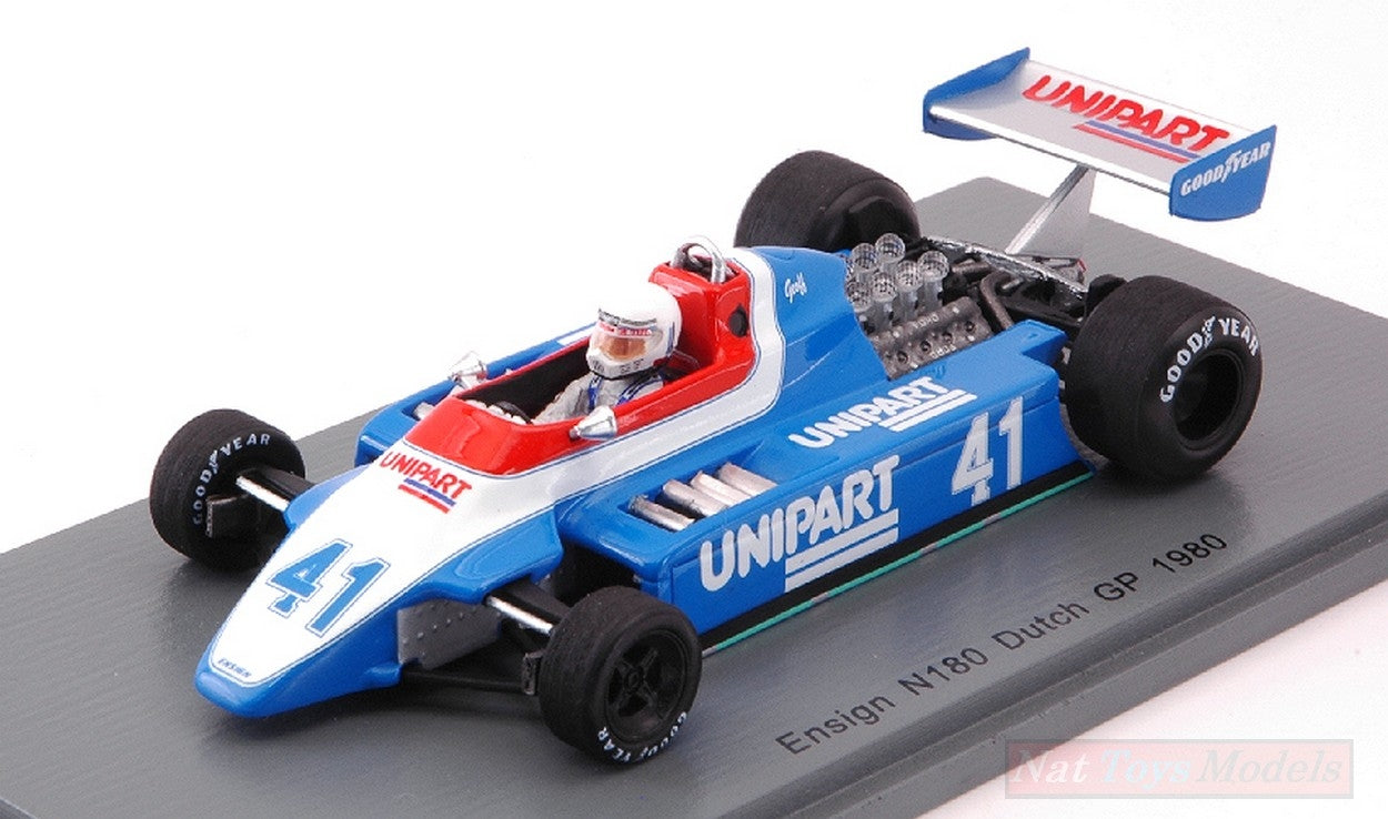 MODELLINO IN SCALA COMPATIBILE CON ENSIGN N180 GEOFF LEES 1980 N.41 DNF DUTCH GP 1:43 SPARK MODEL S5307