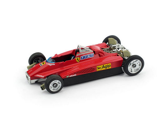 MODELLINO IN SCALA COMPATIBILE CON FERRARI 126 C2 MULETTO/T CAR S.MARINO GP 1982 LIM.300 1:43 BRUMM BM0267M