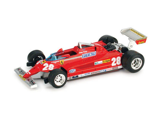 MODELLINO IN SCALA COMPATIBILE CON FERRARI 126 CK D.PIRONI 1981 N.28 4th MONACO GP 1:43 BRUMM BM0368