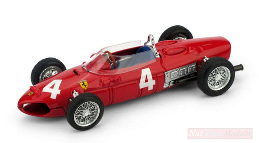 MODELLINO IN SCALA COMPATIBILE CON FERRARI 156 F1 W.V.TRIPS 1961 N.4 DNF ITALY GP 1:43 BRUMM BM0640