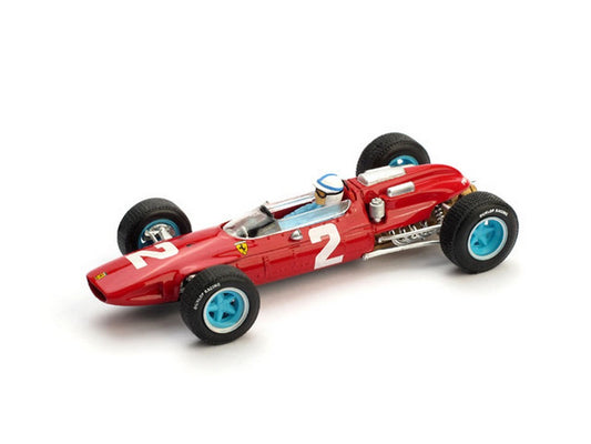 SCALE MODEL COMPATIBLE WITH FERRARI 158 J.SURTEES 1964 N.2 WINNER ITALY GP + DRIVER UPDATE 1:43 BRUMM BM0290CH