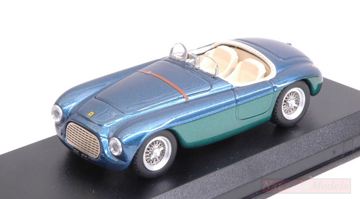 MODELLINO IN SCALA COMPATIBILE CON FERRARI 166 MM BARCHETTA AVVOCATO GIOVANNI AGNELLI PERSONAL CAR 1:43 ART MODEL AM0026-2