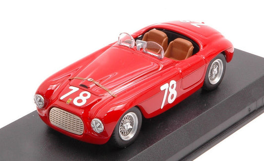 SCALE MODEL COMPATIBLE WITH FERRARI 166 MM BARCHETTA N.78 2nd COPPA D'ORO DI SICILIA P.MARZOTTO 1:43 ART MODEL AM0426