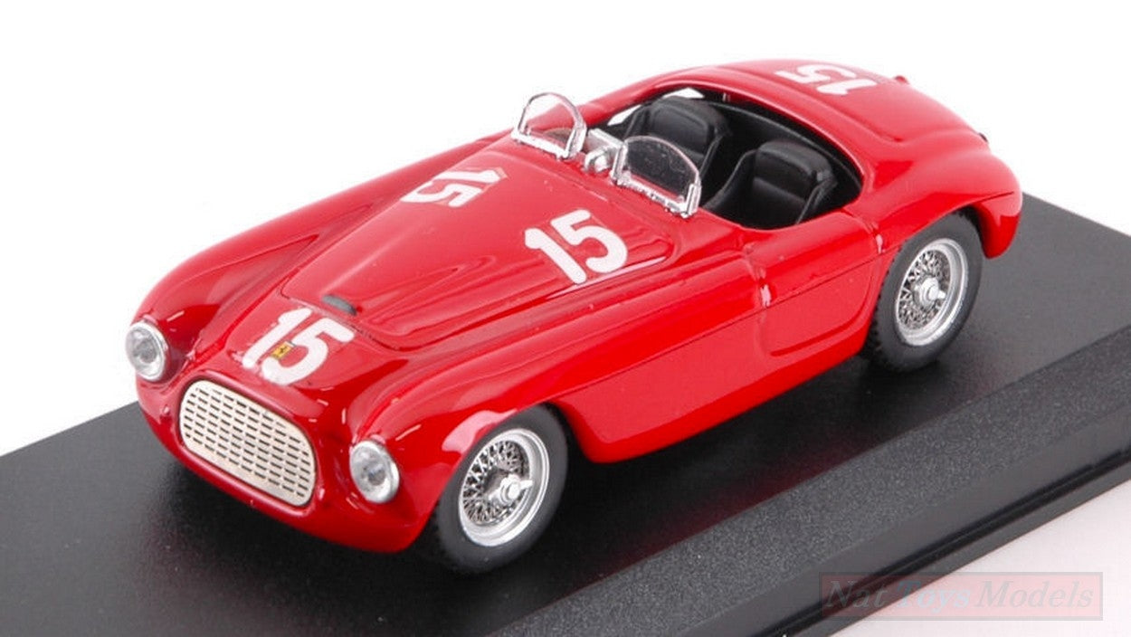 SCALE MODEL COMPATIBLE WITH FERRARI 166 MM N.15 WINNER LUXEMBURG GP FINDEL 1949 LUIGI VILLORESI 1:43 ART MODEL AM0400