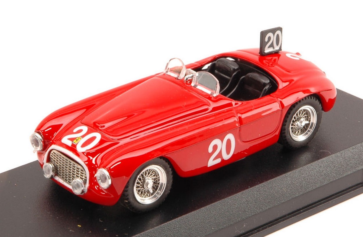 MODELLINO IN SCALA COMPATIBILE CON FERRARI 166 MM N.20 WINNER 24H SPA 1949 L.CHINETTI -J.LUCAS 1:43 ART MODEL AM0024