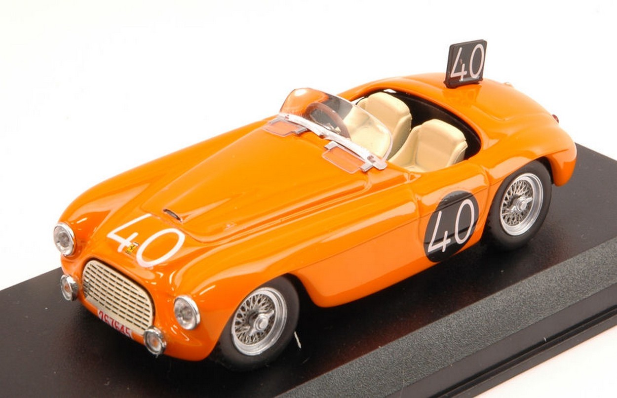 SCALE MODEL COMPATIBLE WITH FERRARI 166 MM SPIDER N.40 8th 24H SPA 1949 ROOSDORP-DE RIDDER 1:43 ART MODEL AM0204-2