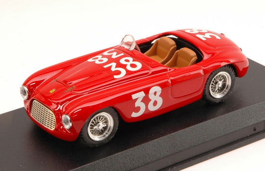 MODELLINO IN SCALA COMPATIBILE CON FERRARI 166 MM SPYDER N.38 WINNER SILVERSTONE 1950 A.ASCARI 1:43 ART MODEL AM0096