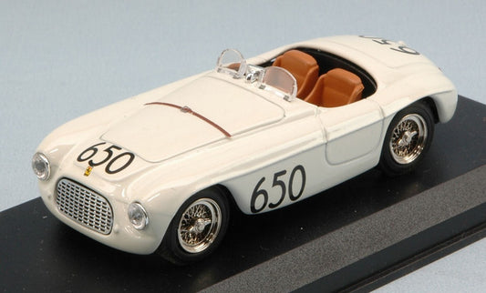 MODELLINO IN SCALA COMPATIBILE CON FERRARI 166 MM SPYDER N.650 ACCIDENT MM 1950 MARZOTTO-CRISTALDI 1:43 ART MODEL AM0017