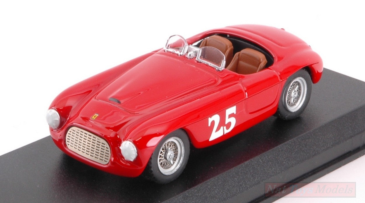 SCALE MODEL COMPATIBLE WITH FERRARI 166 TOURING BARCHETTA N.25 WINNER PALM SPRINGS 1951 M.LEWIS 1:43 ART MODEL AM0404