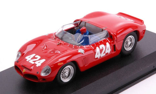 MODELLINO IN SCALA COMPATIBILE CON FERRARI 196 SP N.424 WINNER TRENTO-BONDONE 1962 LODOVICO SCARFIOTTI 1:43 ART MODEL AM0450