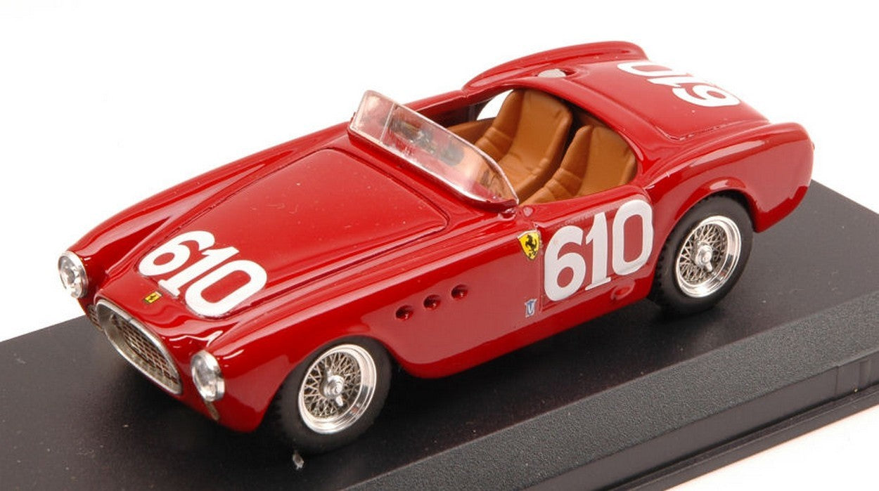 MODELLINO IN SCALA COMPATIBILE CON FERRARI 225 S N.610 DNF MILLE MIGLIA 1952 SCOTTI-CANTINI 1:43 ART MODEL AM0130