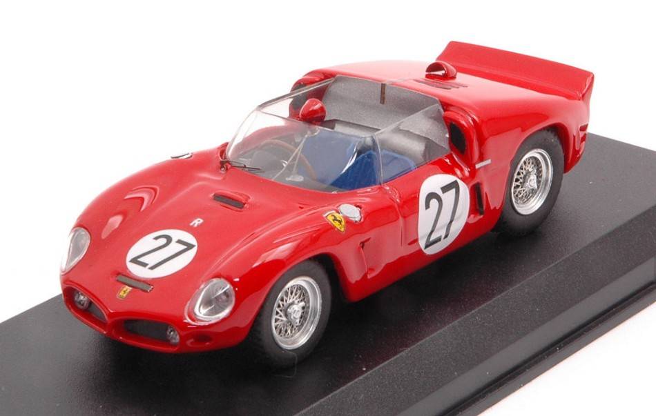 MODELLINO IN SCALA COMPATIBILE CON FERRARI 246 DINO SP n.27 12 H SEBRING 1961 GINTHER-VON TRIPS 1:43 ART MODEL AM0433