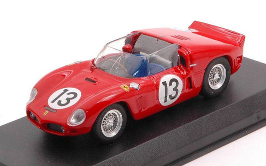 MODELLINO IN SCALA COMPATIBILE CON FERRARI 246 DINO SP TEST 1961 BEFORE LE MANS N.13 GHINTHER 1:43 ART MODEL AM0431