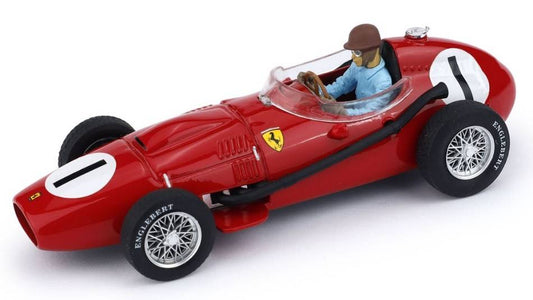 SCALE MODEL COMPATIBLE WITH FERRARI 246 F1 N.1 WINNER GR.BRITAIN GP 1958 PETER COLLINS W/PILOTE 1:43 BRUMM BM0069CH