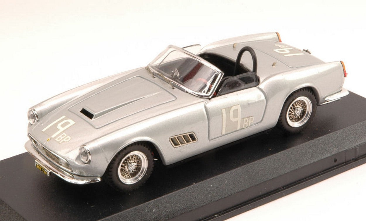 MODELLINO IN SCALA COMPATIBILE CON FERRARI 250 CALIFORNIA N.19 DNF CUMBERLAND BP 1960 B.GROSSMAN 1:43 ART MODEL AM0078