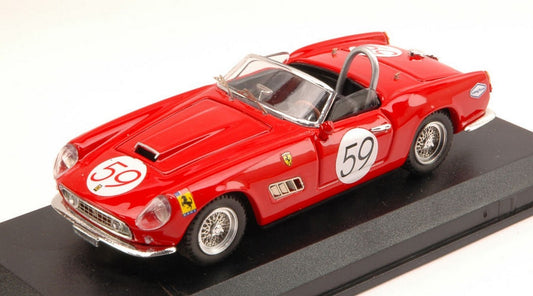 MODELLINO IN SCALA COMPATIBILE CON FERRARI 250 CALIFORNIA N.59 27th NASSAU TROPHY 1961 A.WYLIE 1:43 ART MODEL AM0270