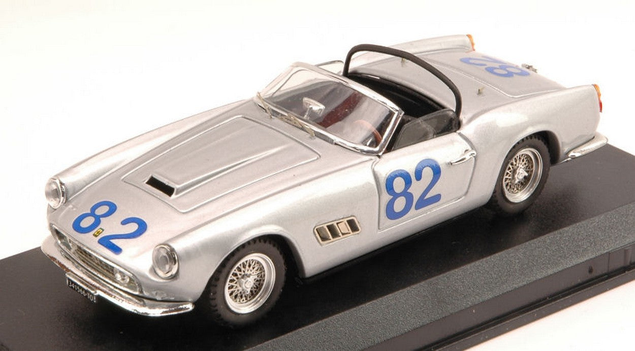 MODELLINO IN SCALA COMPATIBILE CON FERRARI 250 CALIFORNIA N.82 ftm T.FLORIO 1962 DE BONIS-FUSINA 1:43 ART MODEL AM0273