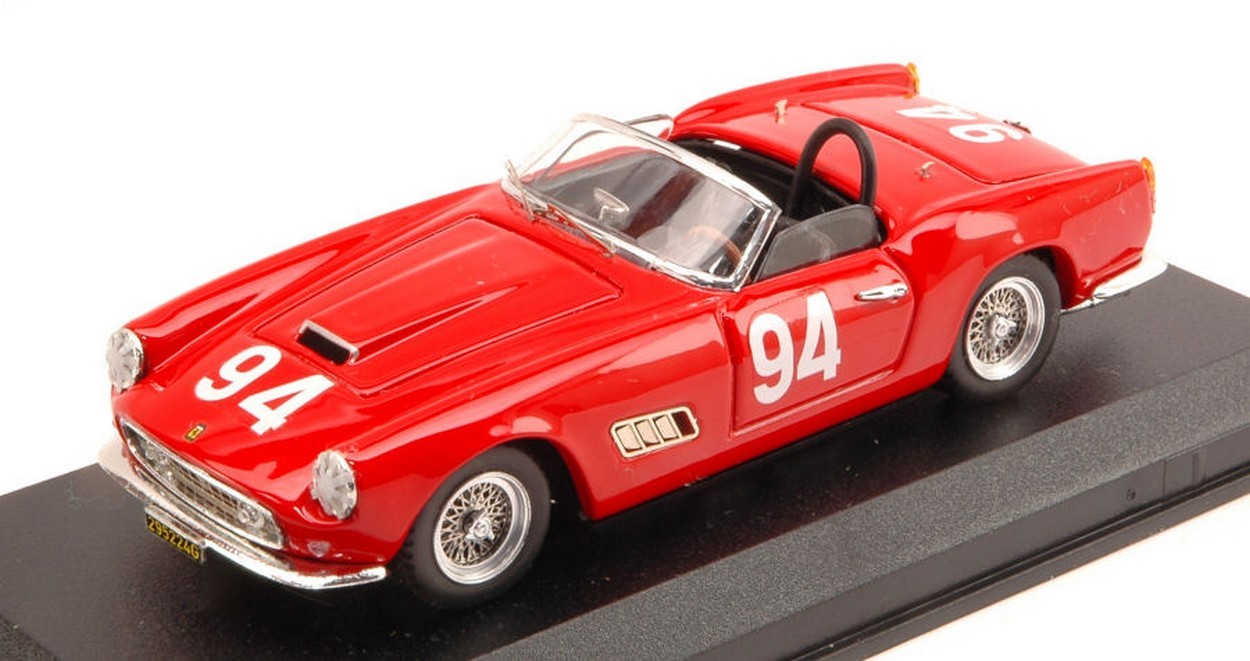 MODELLINO IN SCALA COMPATIBILE CON FERRARI 250 CALIFORNIA N.94 8th NASSAU 1959 W.BURNETT 1:43 ART MODEL AM0328