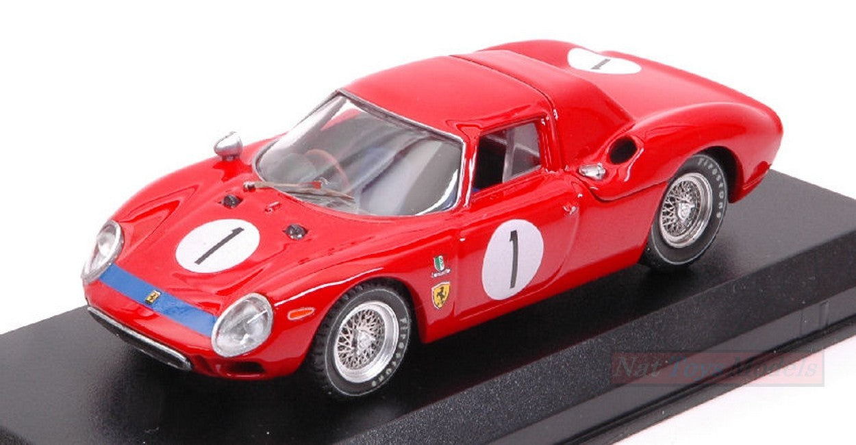 SCALE MODEL COMPATIBLE WITH FERRARI 250 LM N.1 WINNER PERTH 6 H CAVERSHAM 1965 SPENCER MARTIN 1:43 BEST MODEL BT9691