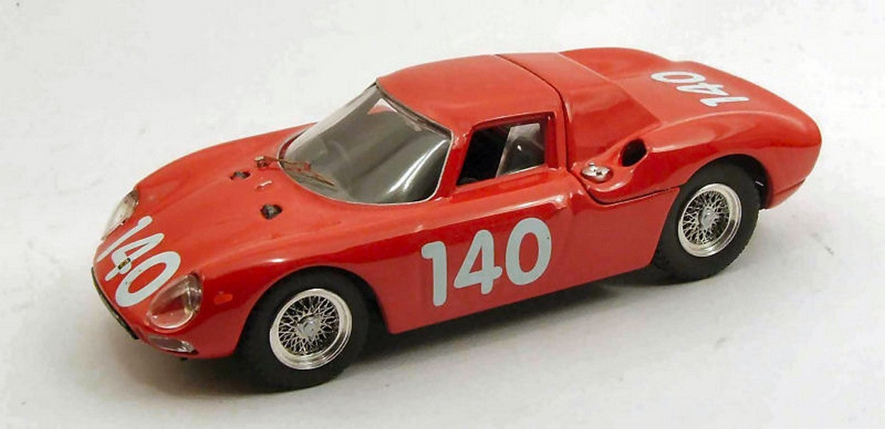 MODELLINO IN SCALA COMPATIBILE CON FERRARI 250 LM N.140 RETIRED TARGA FLORIO 1965 TOPPETTI-GRANA 1:43 BEST MODEL BT9460