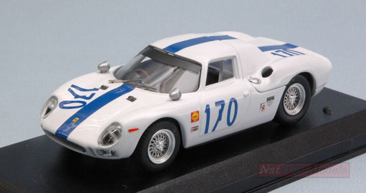 MODELLINO IN SCALA COMPATIBILE CON FERRARI 250 LM N.170 ACCIDENT T.FLORIO 1966 A.W.SWANSON-R.ENNIS 1:43 BEST MODEL BT9676