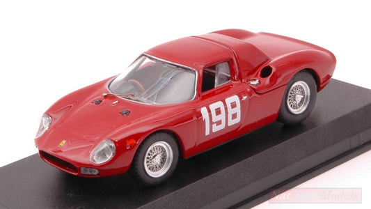 SCALE MODEL COMPATIBLE WITH FERRARI 250 LM N.198 WINNER FISA CUP MONZA 1966 E.LUALDI 1:43 BEST MODEL BT9767