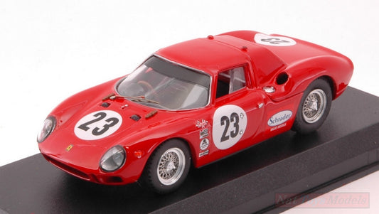 MODELLINO IN SCALA COMPATIBILE CON FERRARI 250 LM N.23 13th 24 H DAYTONA 1966 M.KONIG-P.CLARKE-B.HURT 1:43 BEST MODEL BT9765