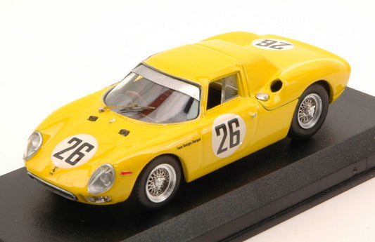 SCALE MODEL COMPATIBLE WITH FERRARI 250 LM N.26 2nd LM 1965 P.DUMAY-GUSTAVE "TAF" GOSSELIN 1:43 BEST MODEL BT9010-2