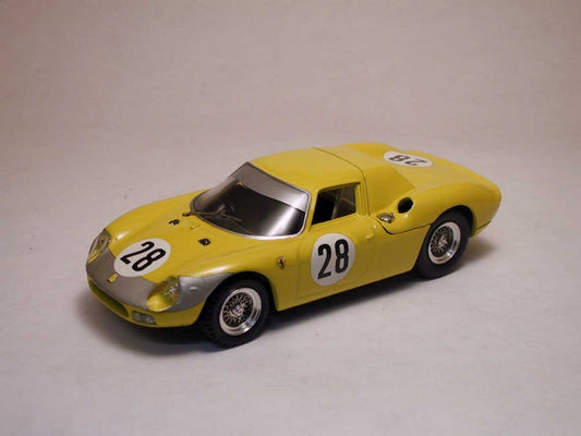 MODELLINO IN SCALA COMPATIBILE CON FERRARI 250 LM N.28 7th 1000 KM PARIS 1966 NOBLET-GOSSELIN 1:43 BEST MODEL BT9166