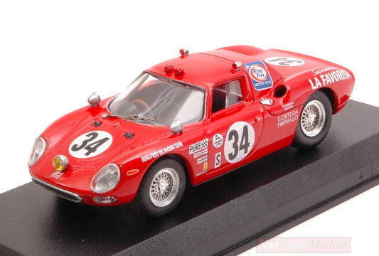 SCALE MODEL COMPATIBLE WITH FERRARI 250 LM N.34 8th 24 H DAYTONA 1968 GUNN-ORTEGA-MERELLO 1:43 BEST BT9668