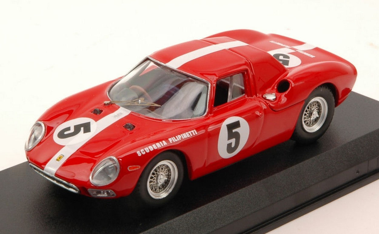 SCALE MODEL COMPATIBLE WITH FERRARI 250 LM N.5 DNF 1000 KM PARIS 1964 MULLER-BOLLER 1:43 BEST MODEL BT9629